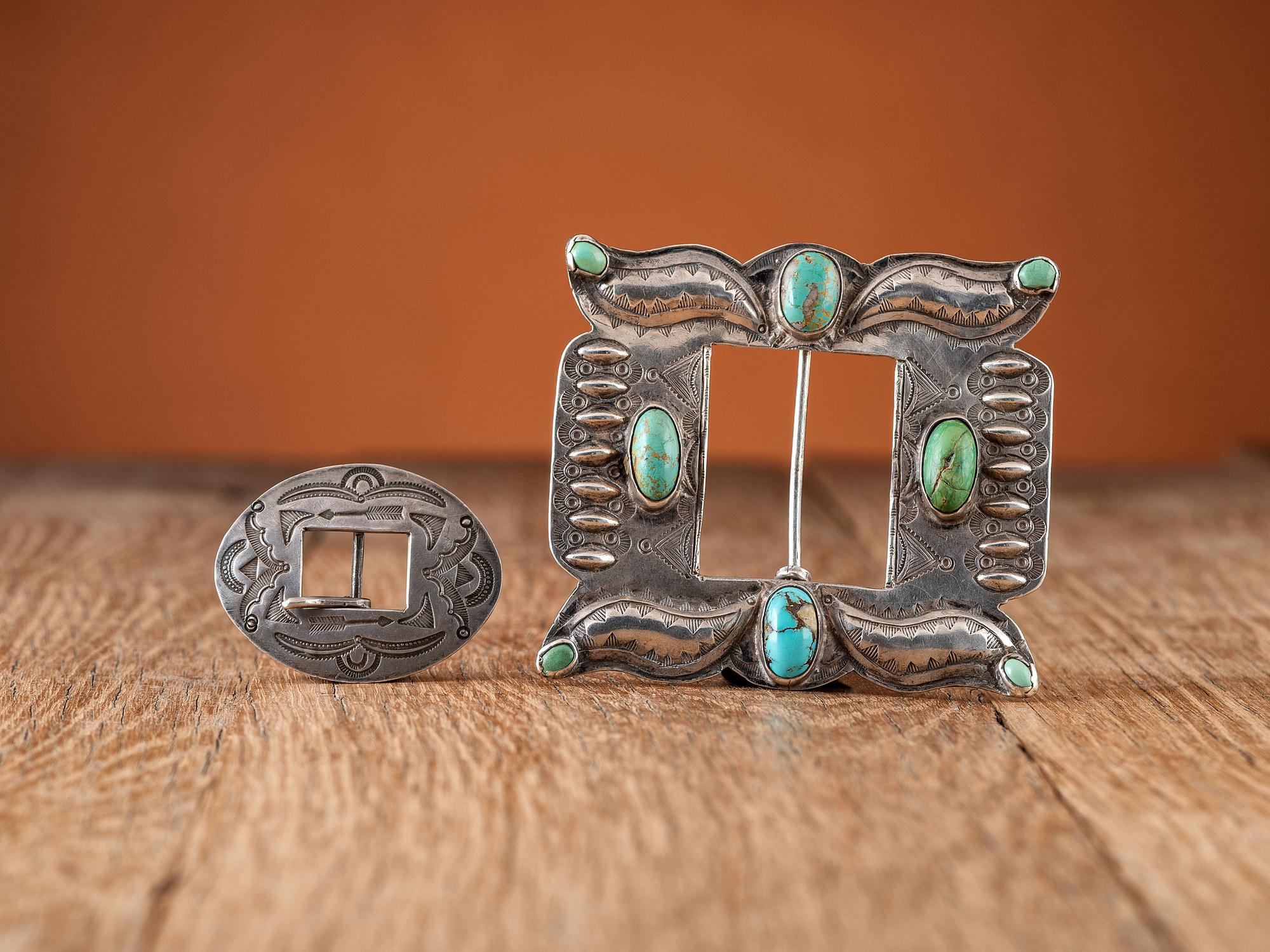 Navajo Ingot Belt Buckles