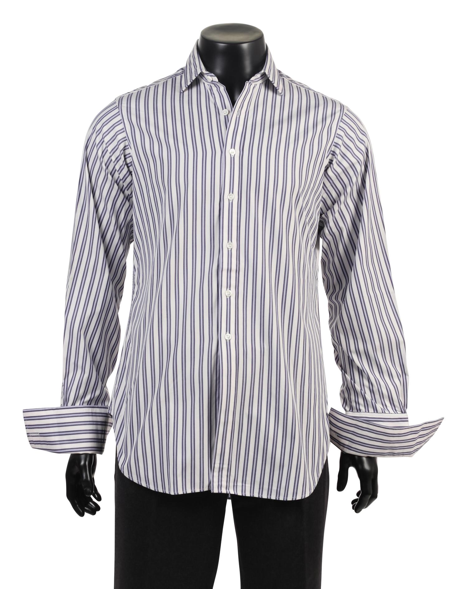 Group of Vintage Men's Designer Shirts, 1990-2000s: Harvey and Hudson, Valentino & Bagutta
