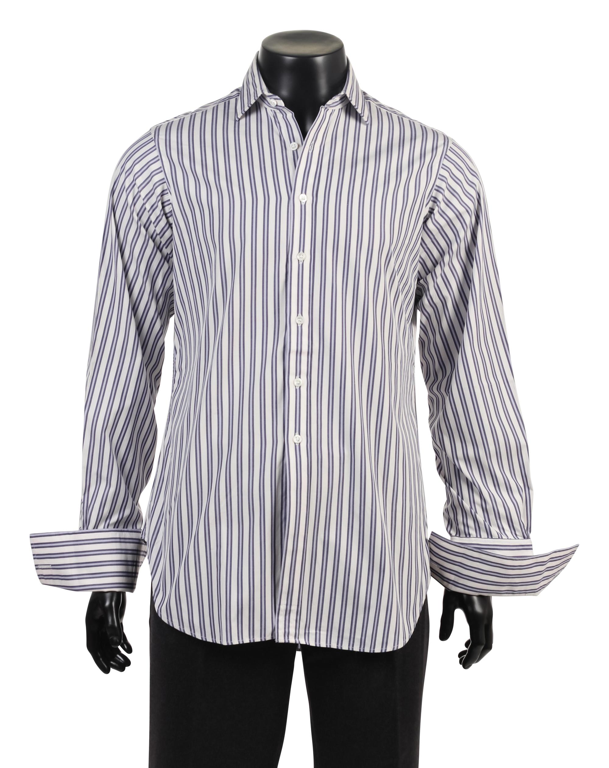 Group of Vintage Men's Designer Shirts, 1990-2000s: Harvey and Hudson, Valentino & Bagutta