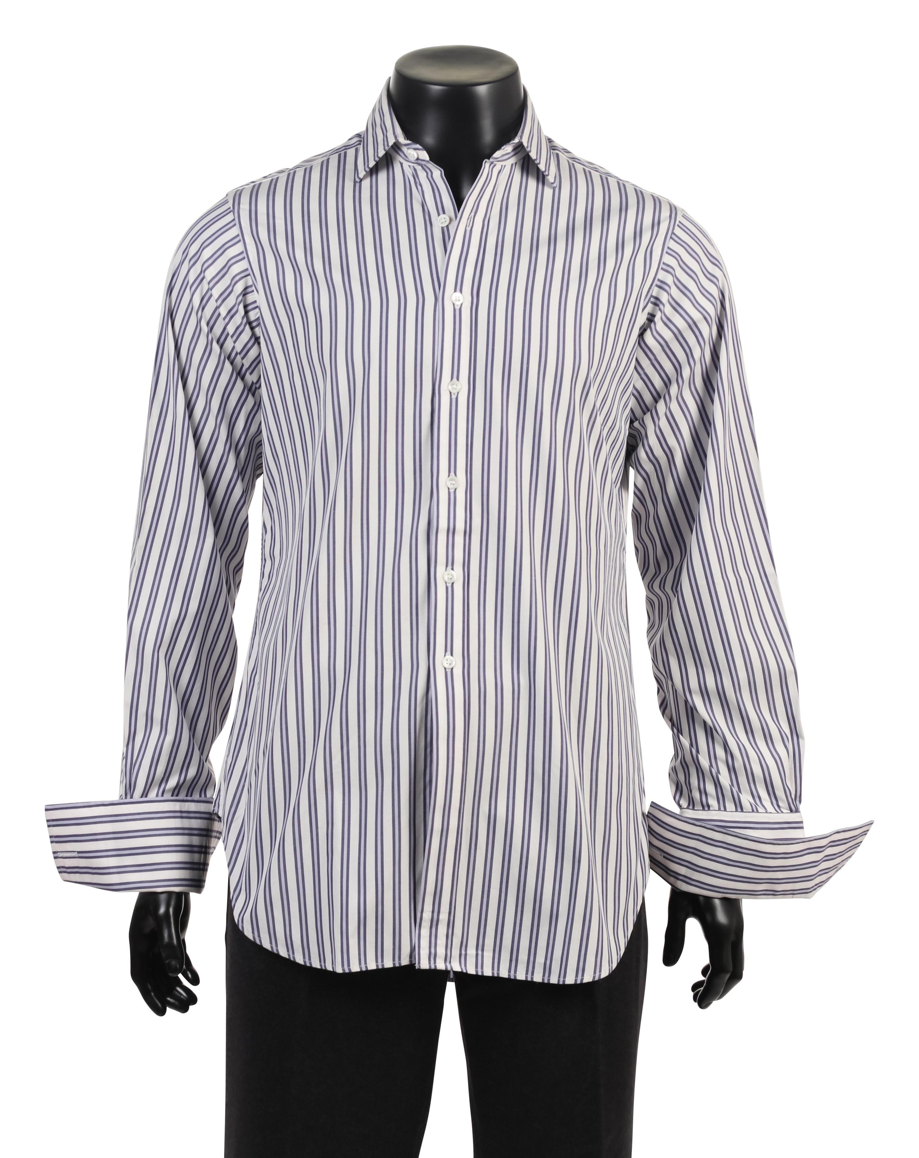 Group of Vintage Men's Designer Shirts, 1990-2000s: Harvey and Hudson, Valentino & Bagutta
