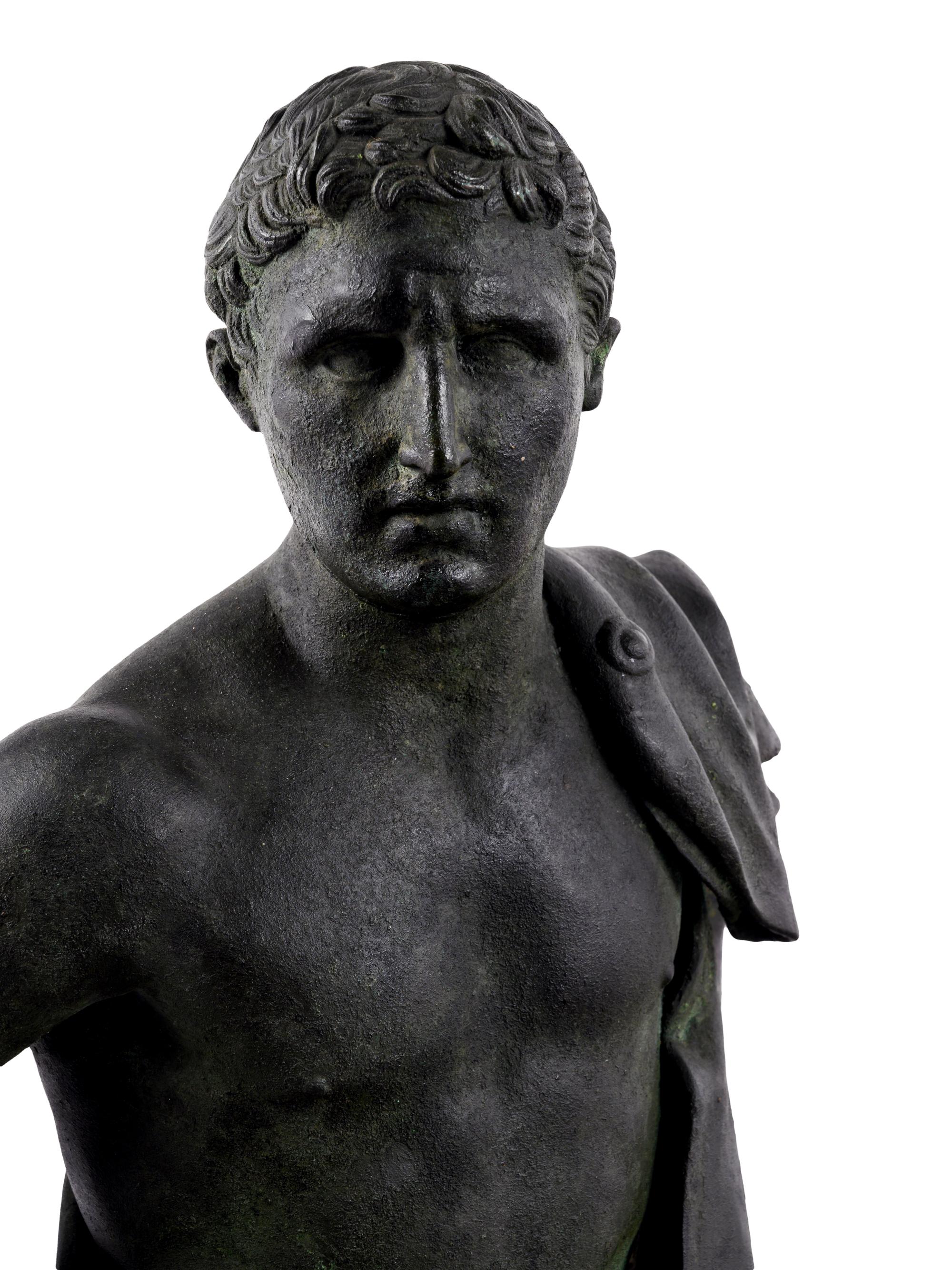 A Graeco-Roman Patinated Resin Figure of Hermes after the Antique