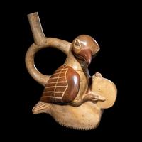 A Moche Bird-Man Effigy Vessel