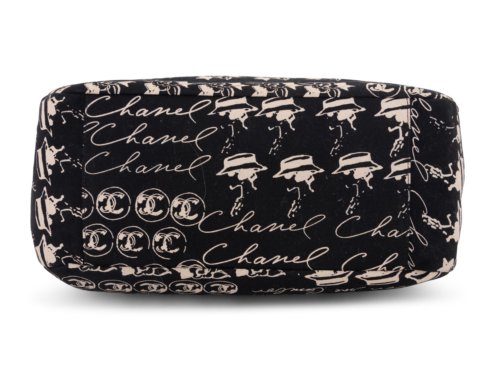 Chanel Printed Canvas Tote Bag, 2005-06