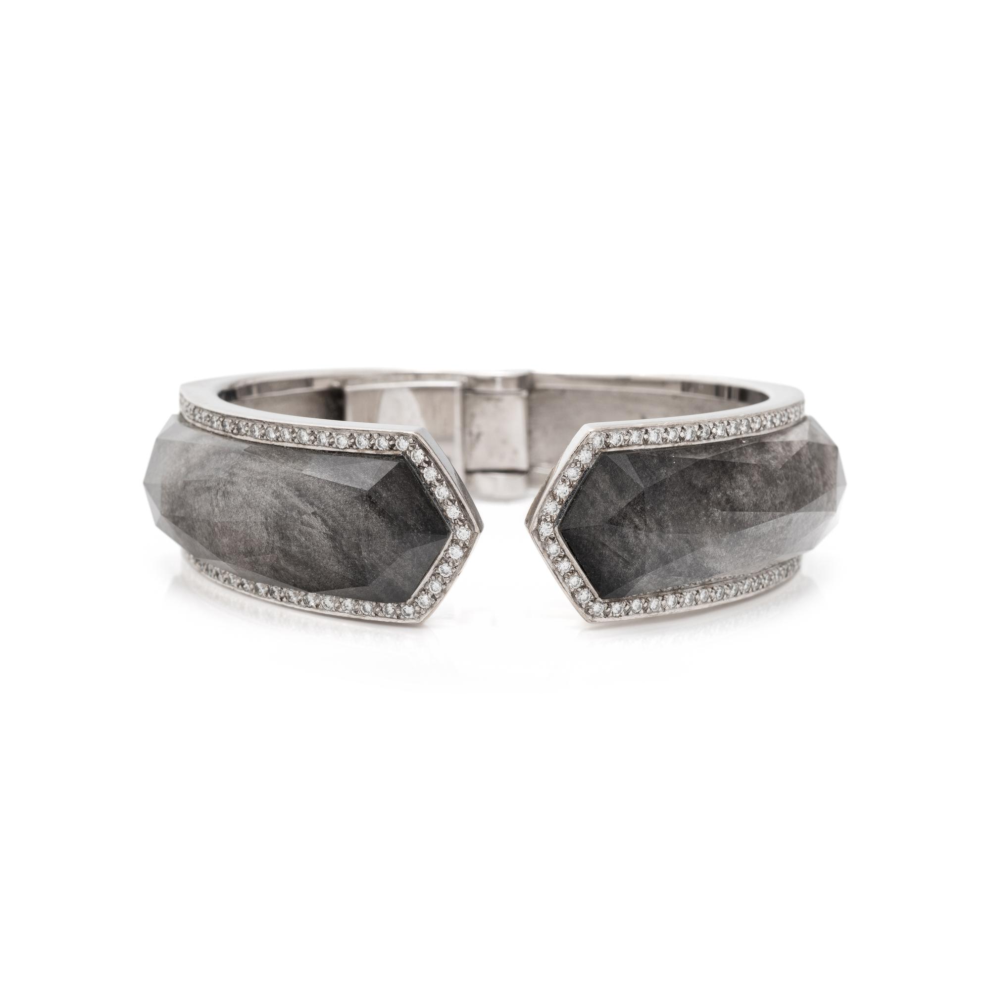 STEPHEN WEBSTER, 'CRYSTAL HAZE' QUARTZ, DIAMOND, AND WHITE GOLD BRACELET