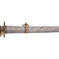 Germanic Chevaulegers Style Saber with Scabbard Inscribed to 1st Lt. O.P. Furgason 27th Indiana Infantry