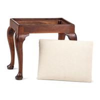 A Queen Anne Carved Walnut Foot Stool