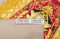 Three Designer Scarves: One Hermès, One Gucci, and One Valentino