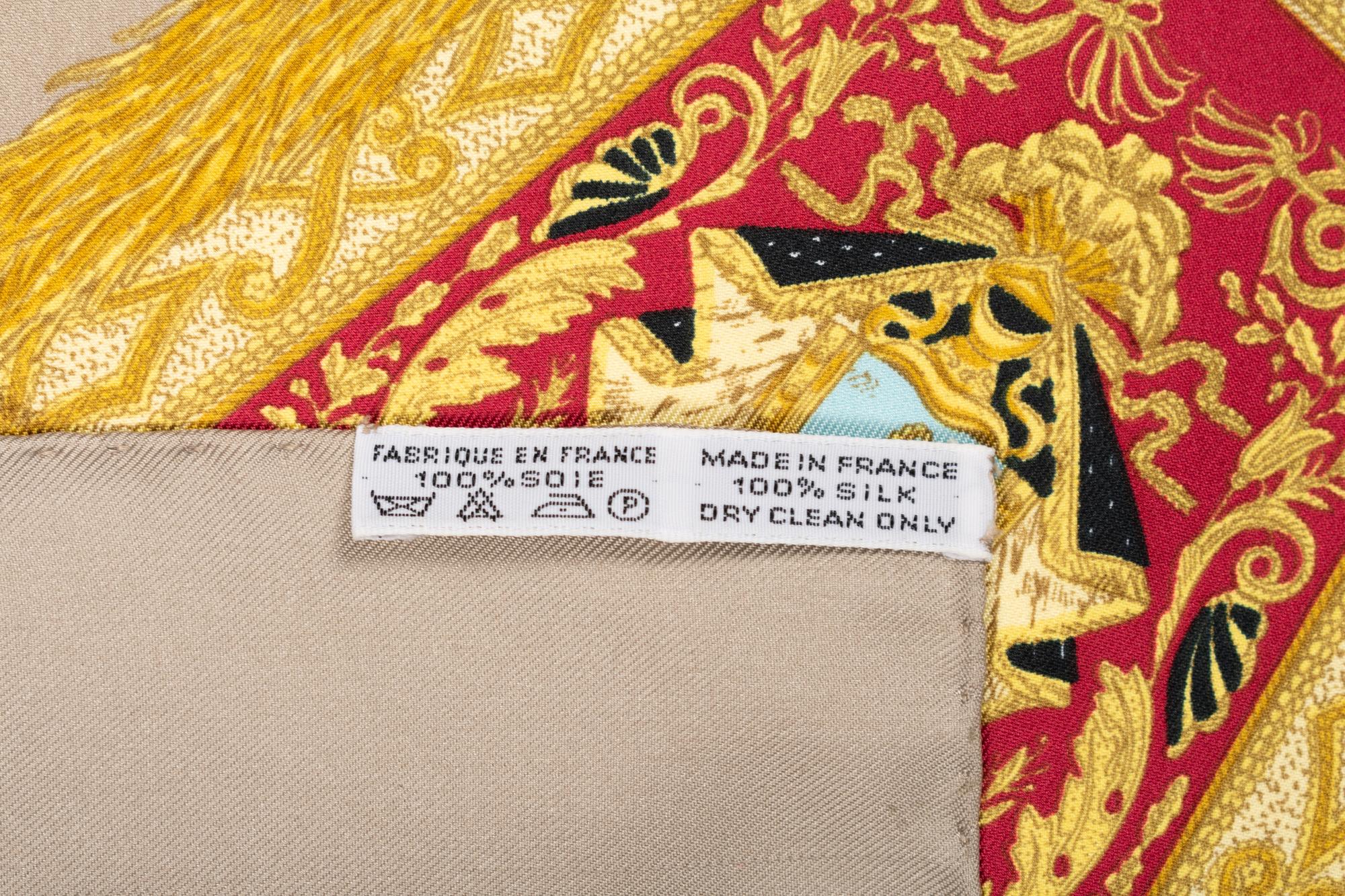 Three Designer Scarves: One Hermès, One Gucci, and One Valentino