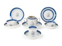 A Chinese Export Porcelain Armorial Part Tea Service — 19TH CENTURY