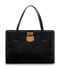 WALLIS SIMPSON, THE DUCHESS OF WINDSOR, NAVY LIZARD HANDBAG