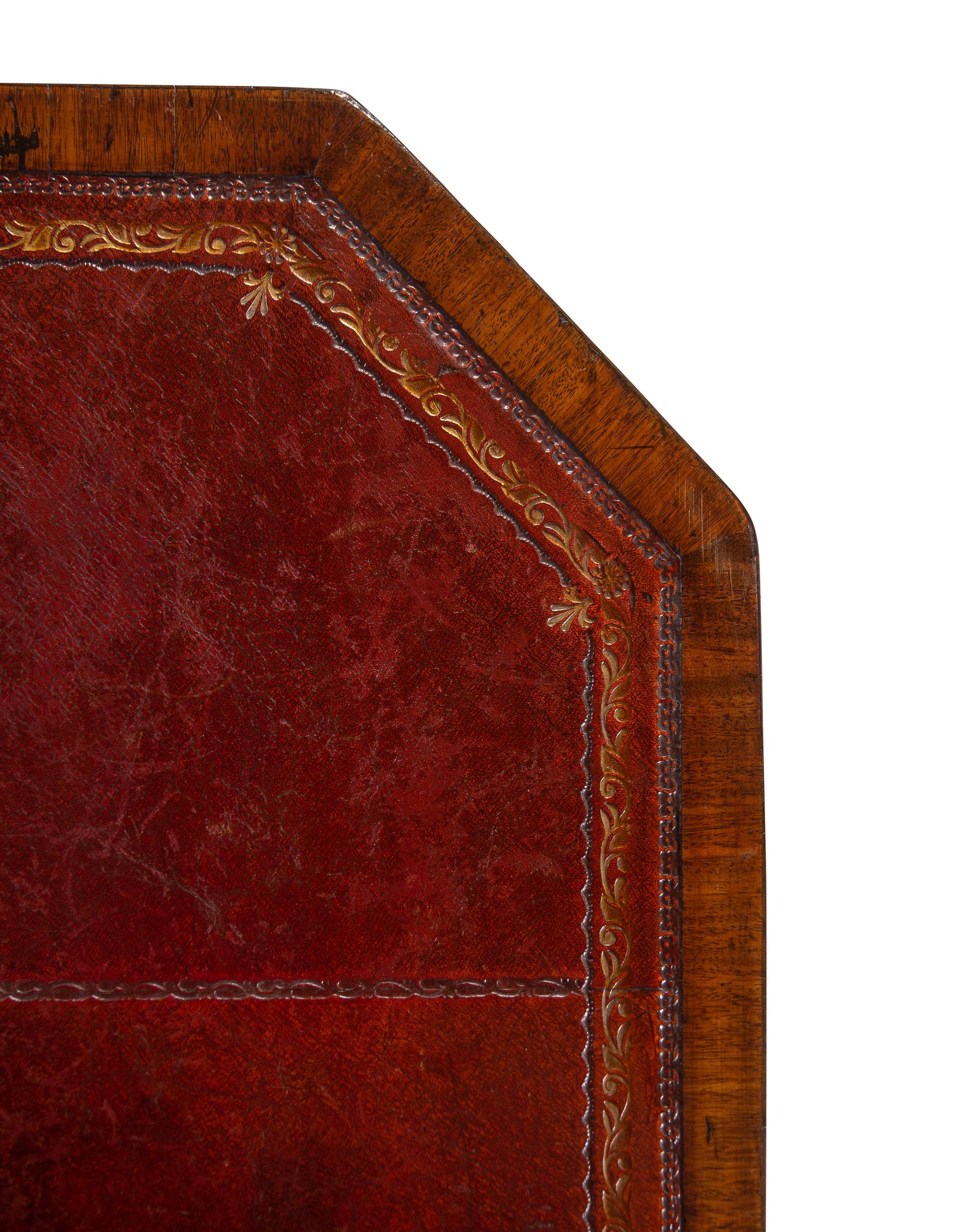 A George III Style Walnut Writing Table