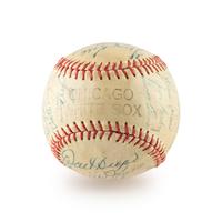 A 1955 Chicago White Sox Team Signed Autograph Baseball Including Nellie Fox (Beckett Authentication Services) - 30 Signatures