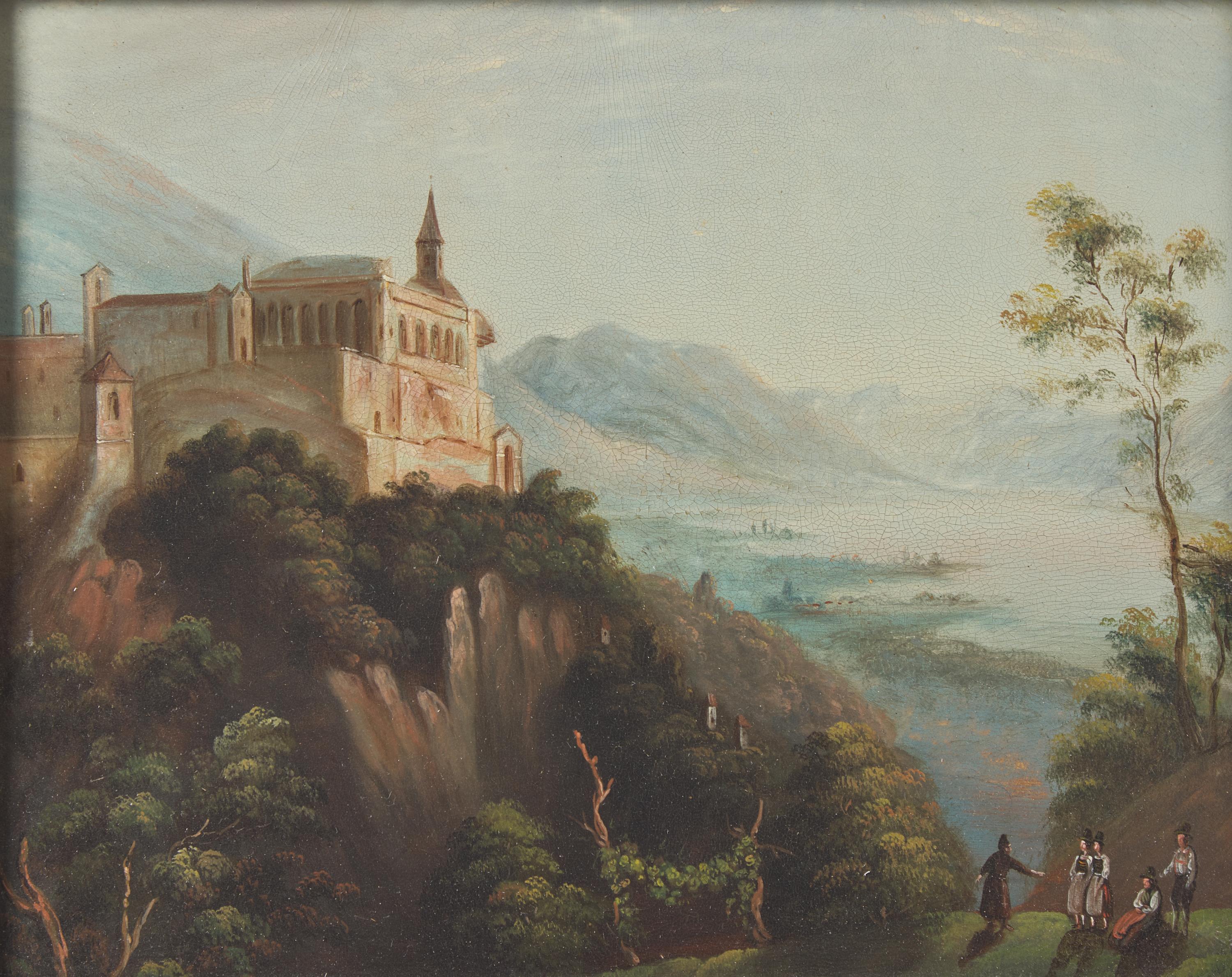 Continental School 19th Century, Vue de la Suisse and MA Dorma Del Sosso