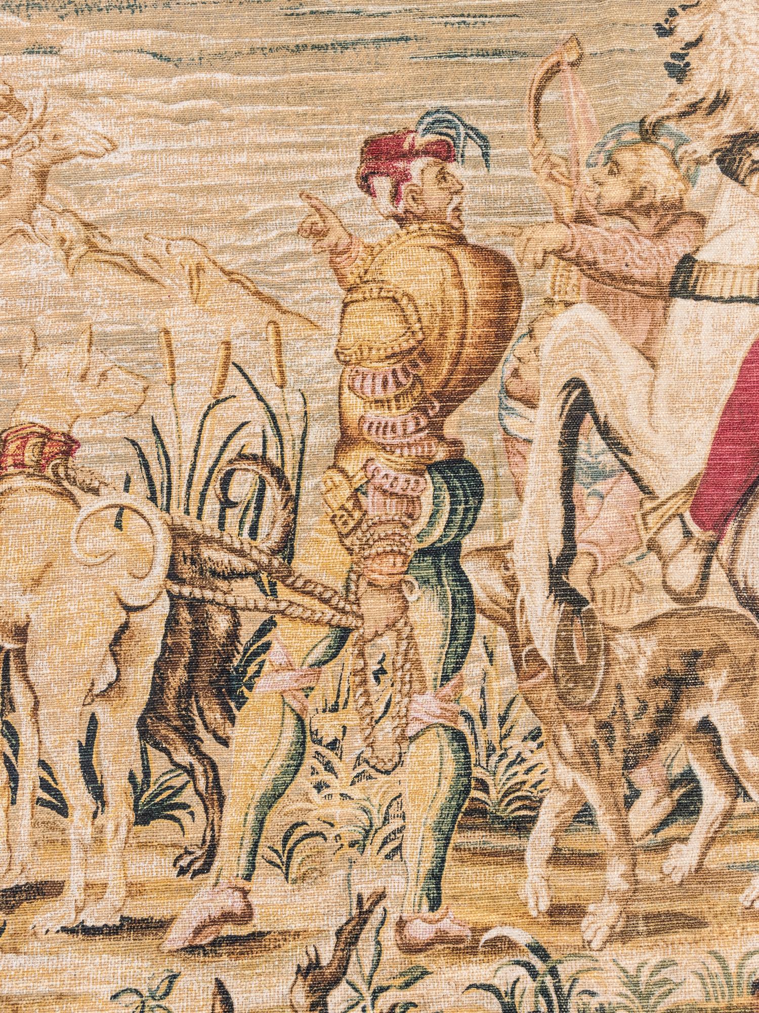 A Flemish Style Printed Tapestry