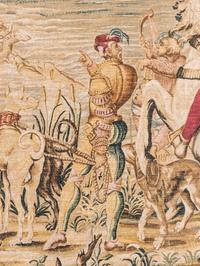 A Flemish Style Printed Tapestry