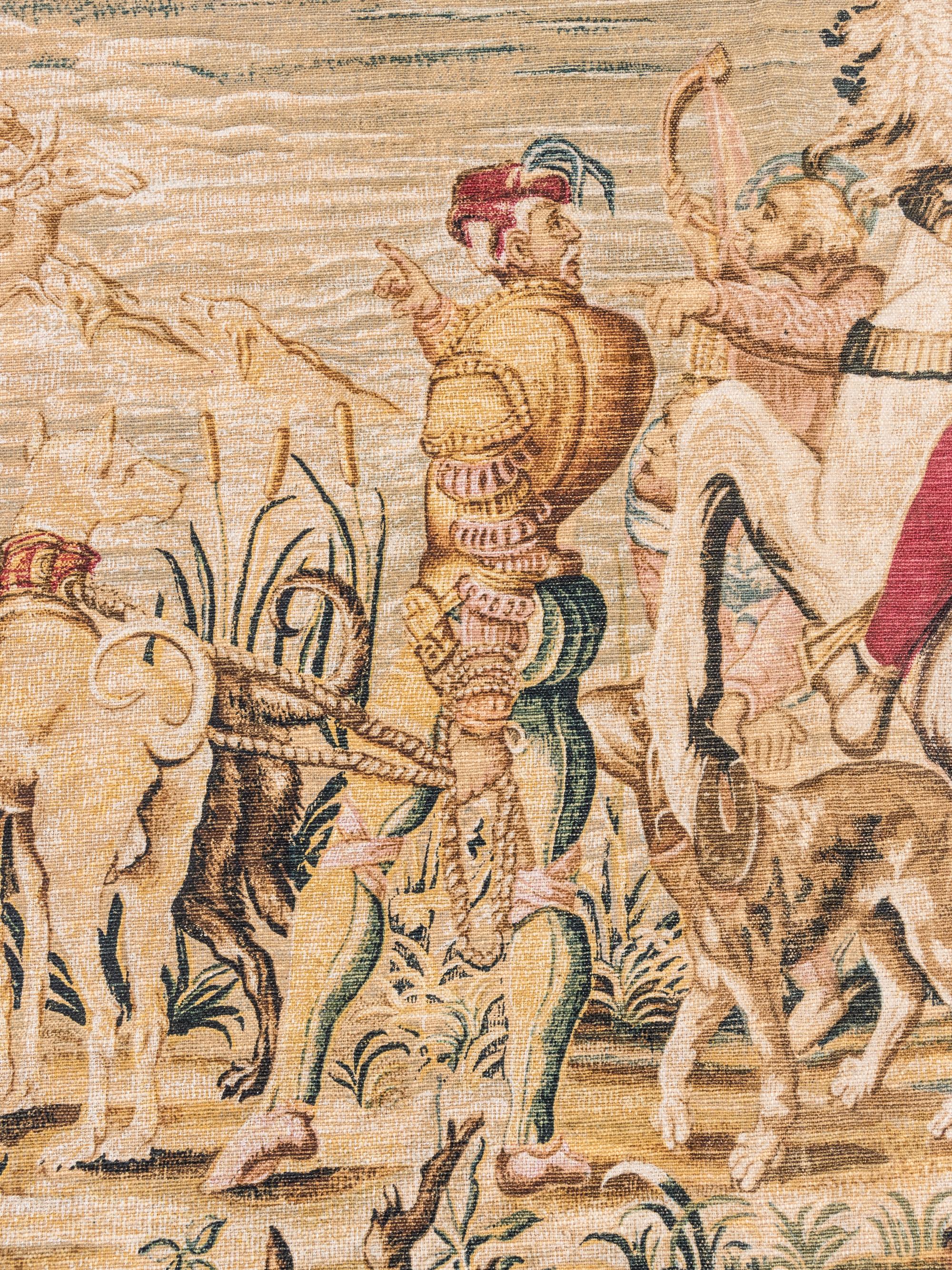 A Flemish Style Printed Tapestry