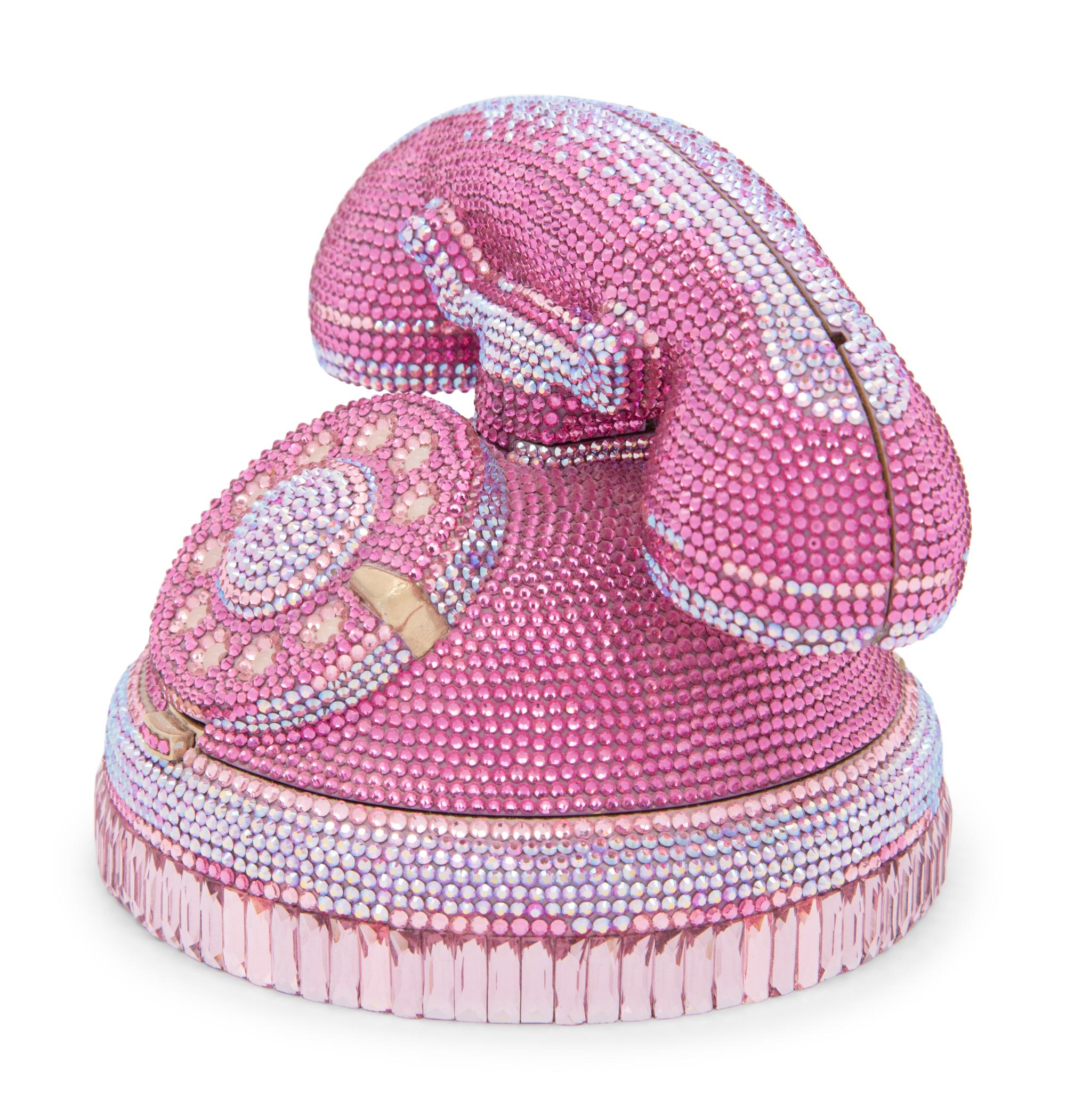 Judith Leiber Collector's Edition Pink Phone Minaudière