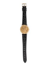 CHOPARD, 18K YELLOW GOLD HIDDEN DIAL COIN WATCH