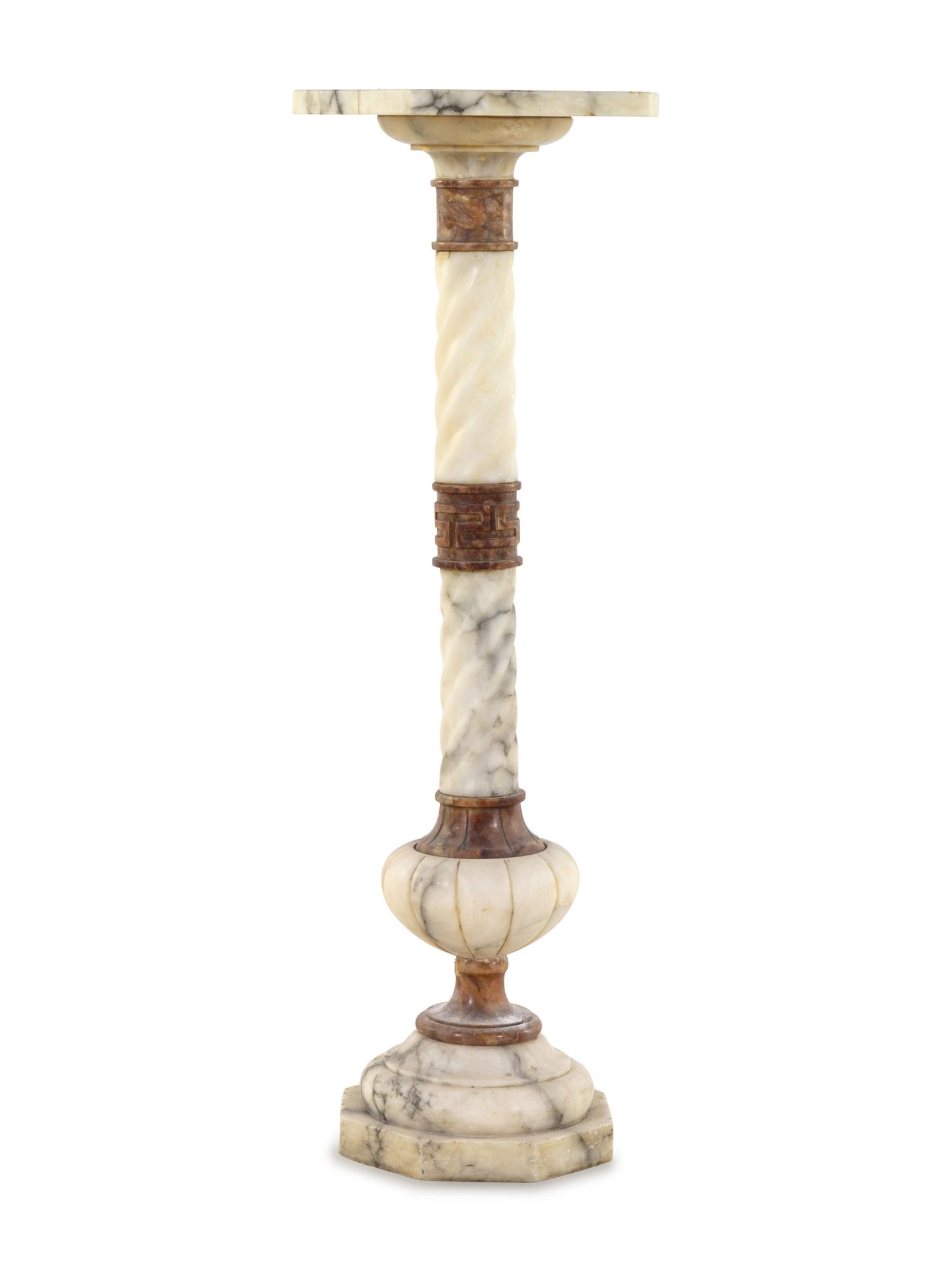 A Continental Marble Pedestal