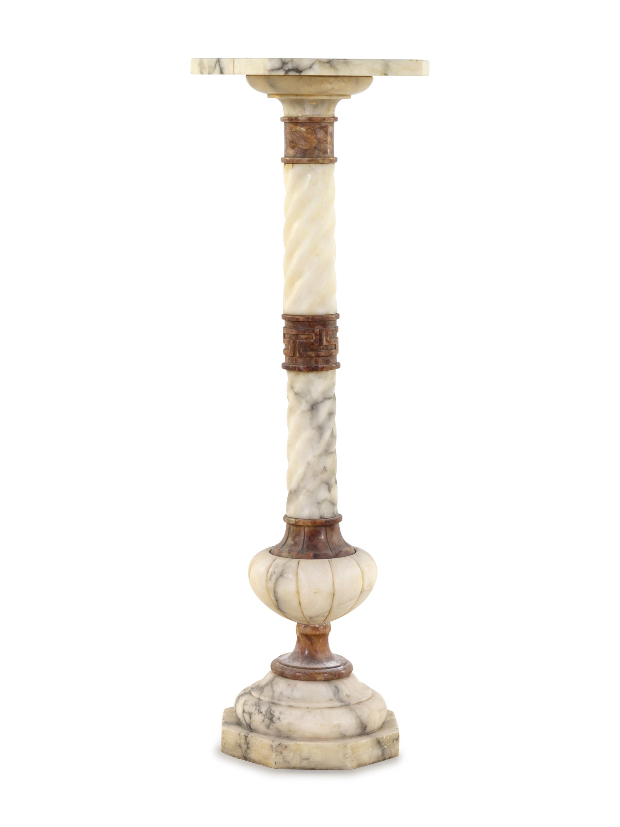 A Continental Marble Pedestal