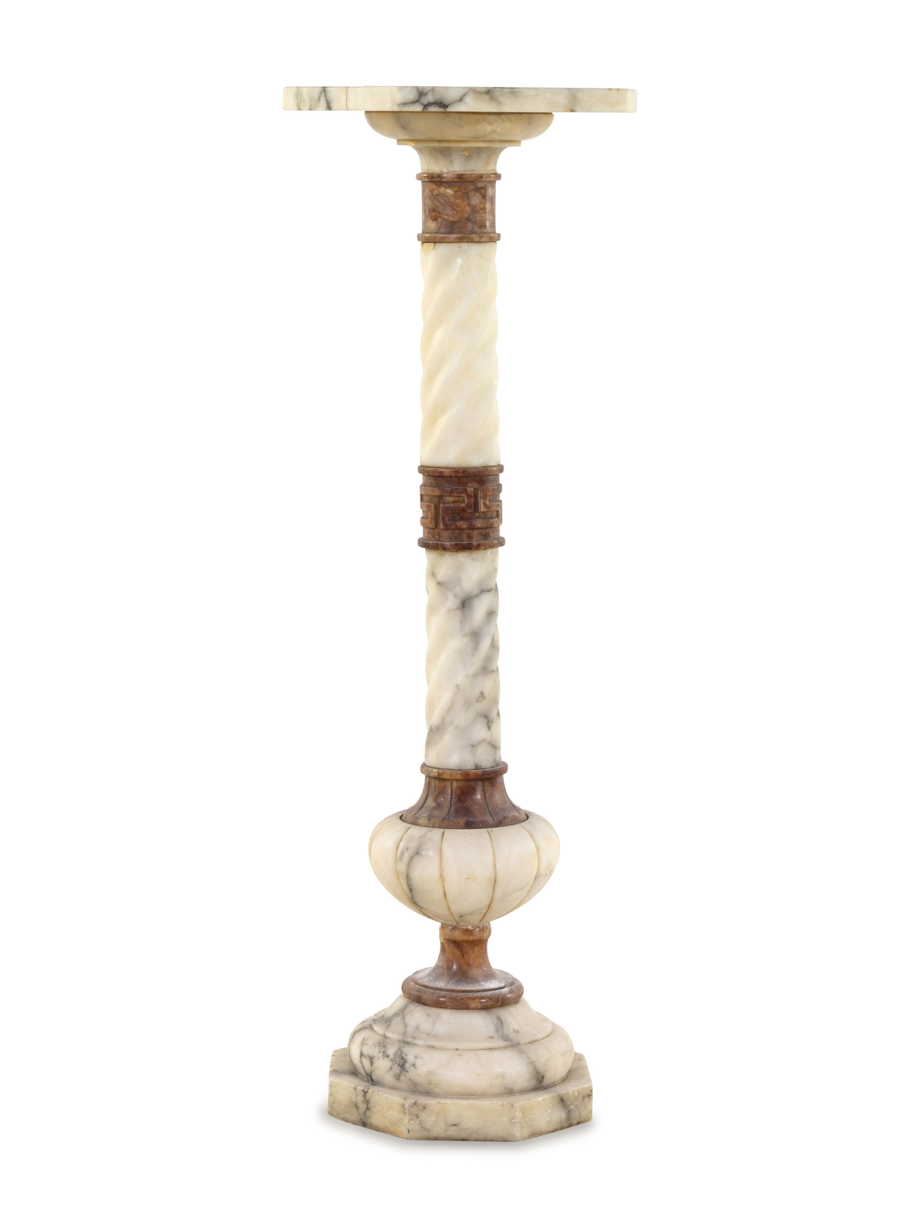 A Continental Marble Pedestal