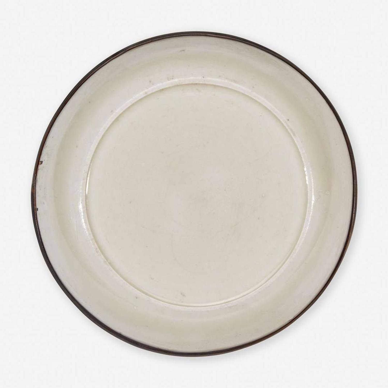A small Chinese Dingyao incised "Lotus" dish 定窑刻划莲花小盘 Song Dynasty ?