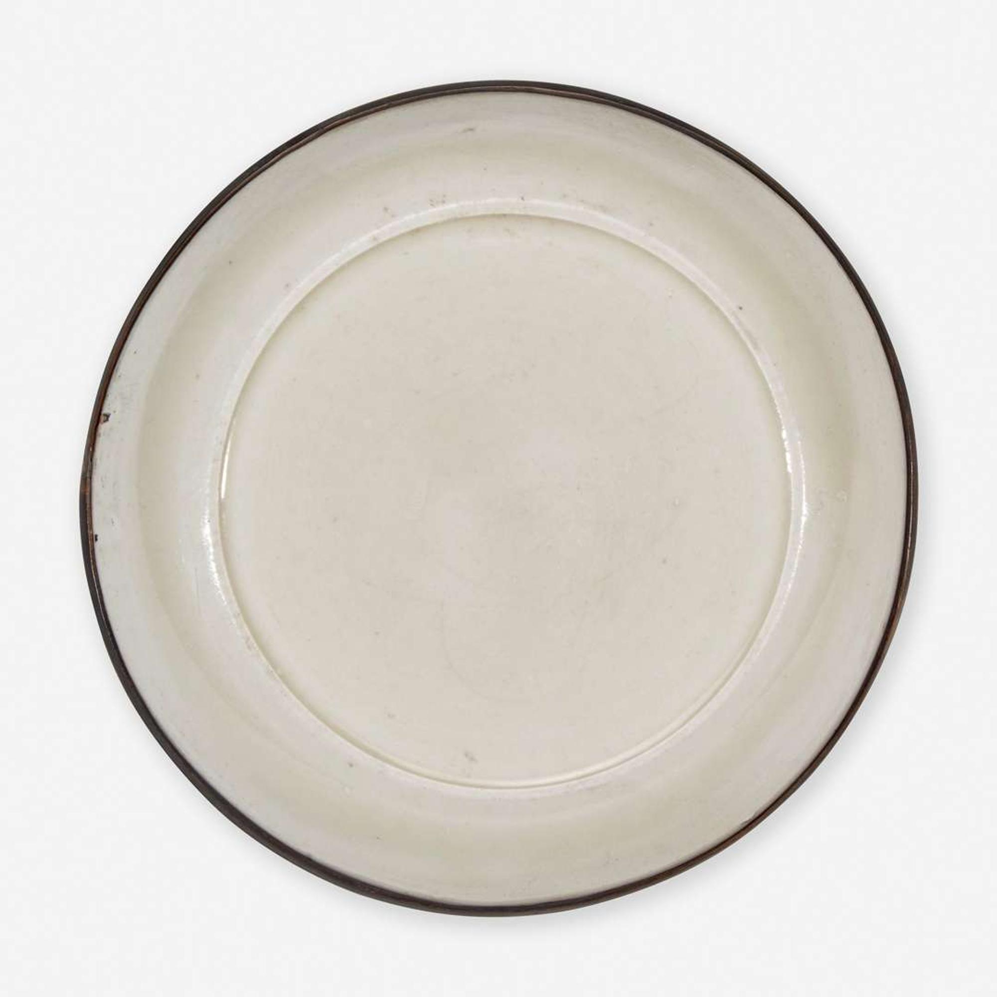 A small Chinese Dingyao incised "Lotus" dish 定窑刻划莲花小盘 Song Dynasty ?
