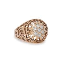 YELLOW GOLD AND DIAMOND RING