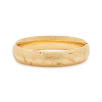 YELLOW GOLD BANGLE BRACELET