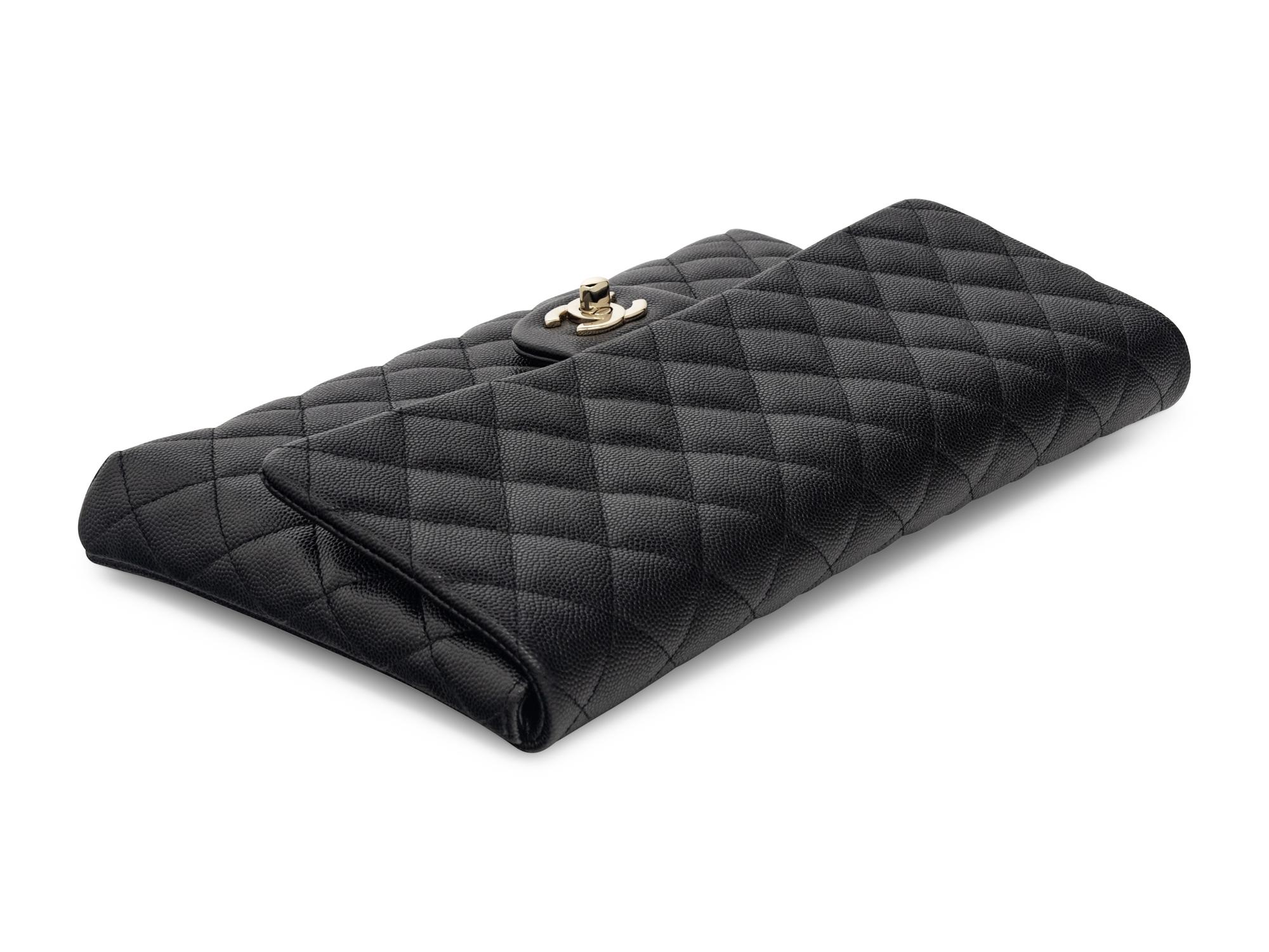 Chanel Clutch in Black Caviar Leather