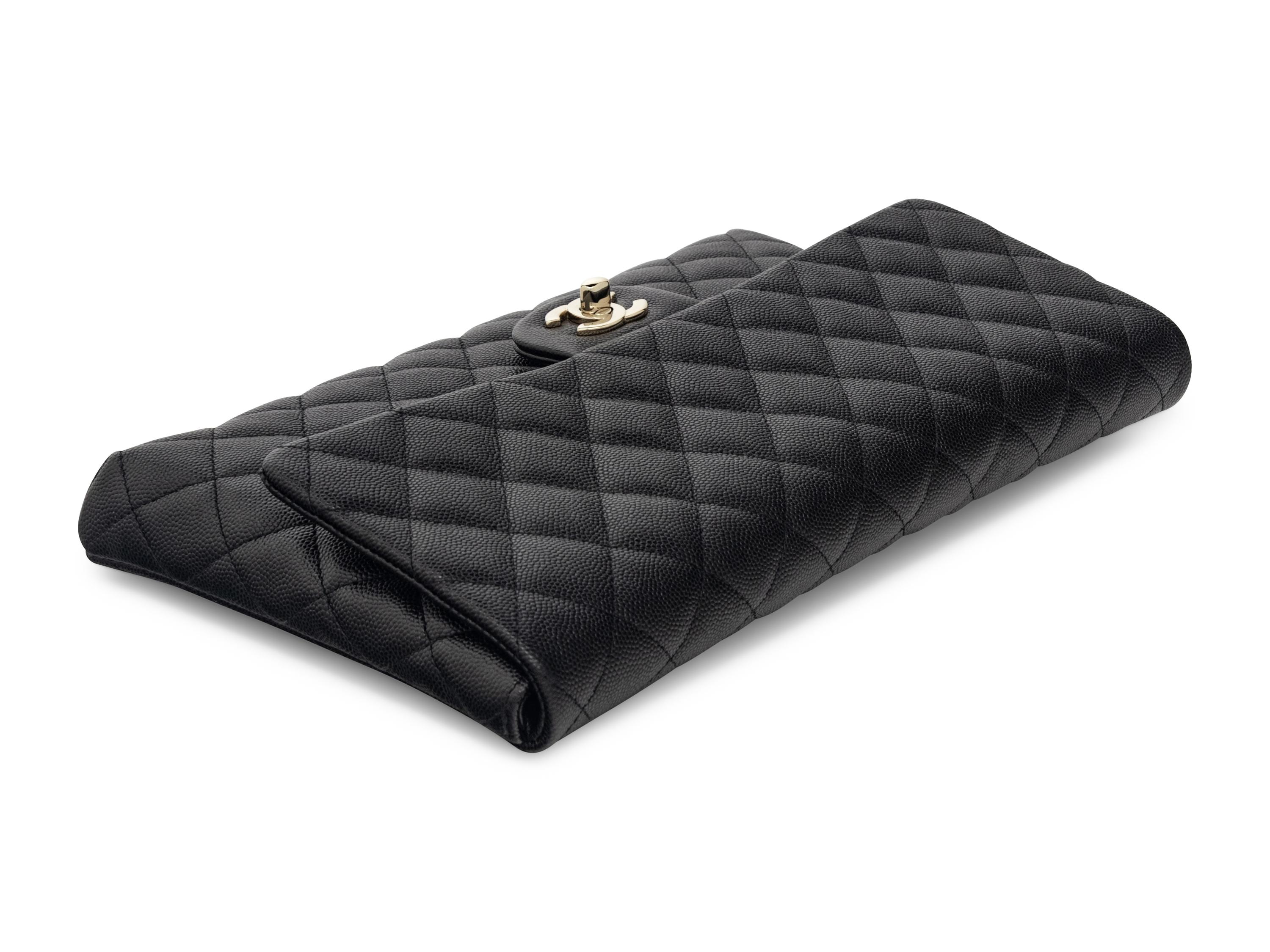 Chanel Clutch in Black Caviar Leather