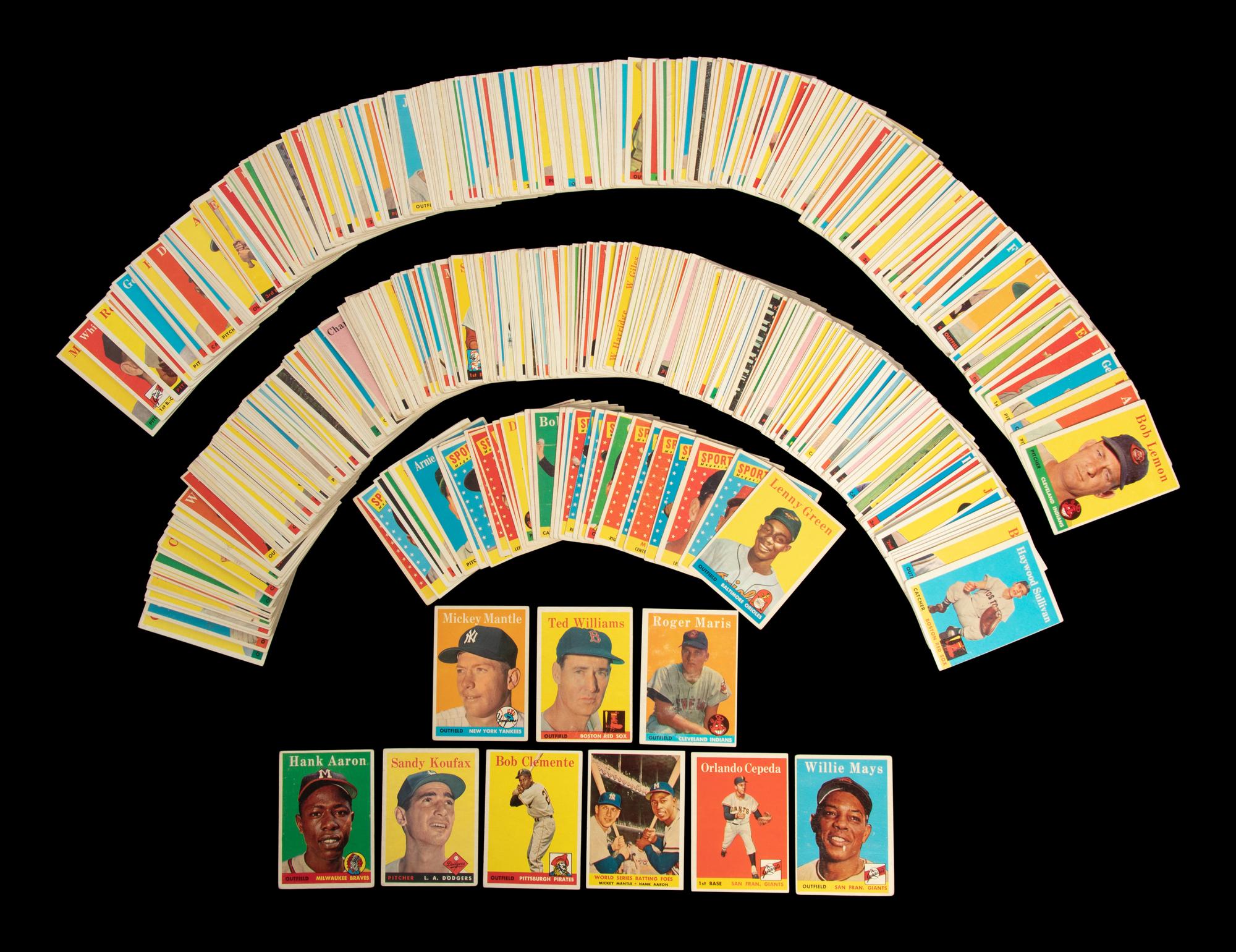 A Complete Set of 1958 Topps Baseball Cards (494/494)