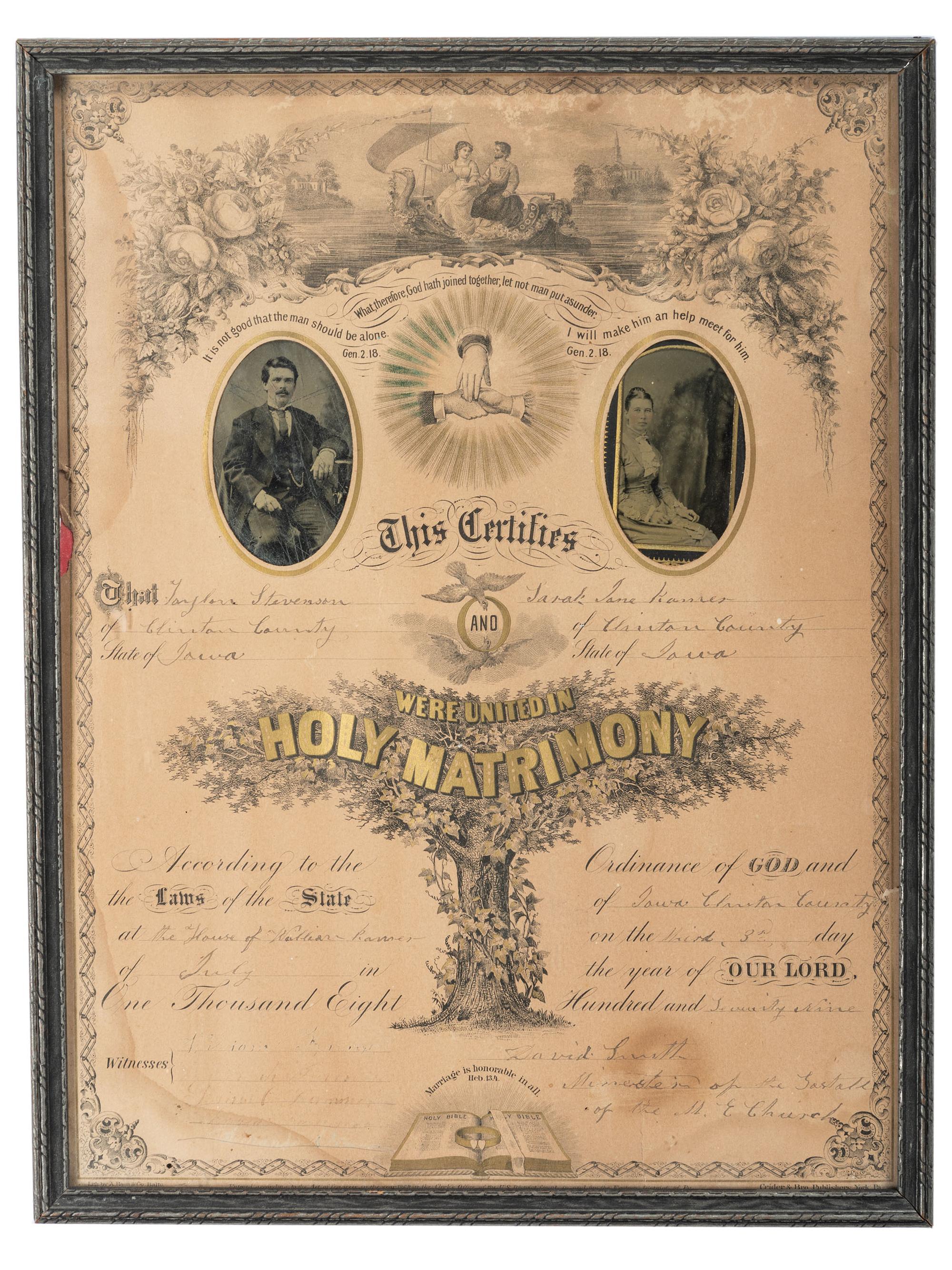 [EARLY PHOTOGRAPHY]. Family photographs, a group of images, prints, and rare ninth plate "Family Case" containing portraits of family members.