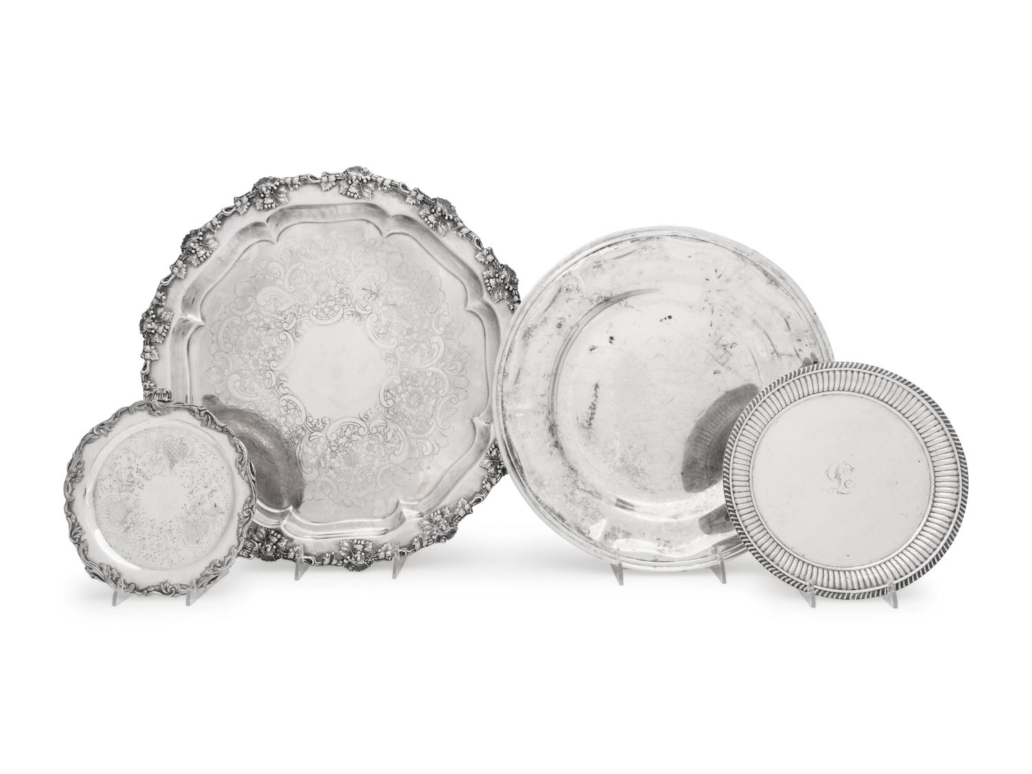 A Group of American Silver and Silver-Plate Holloware Articles