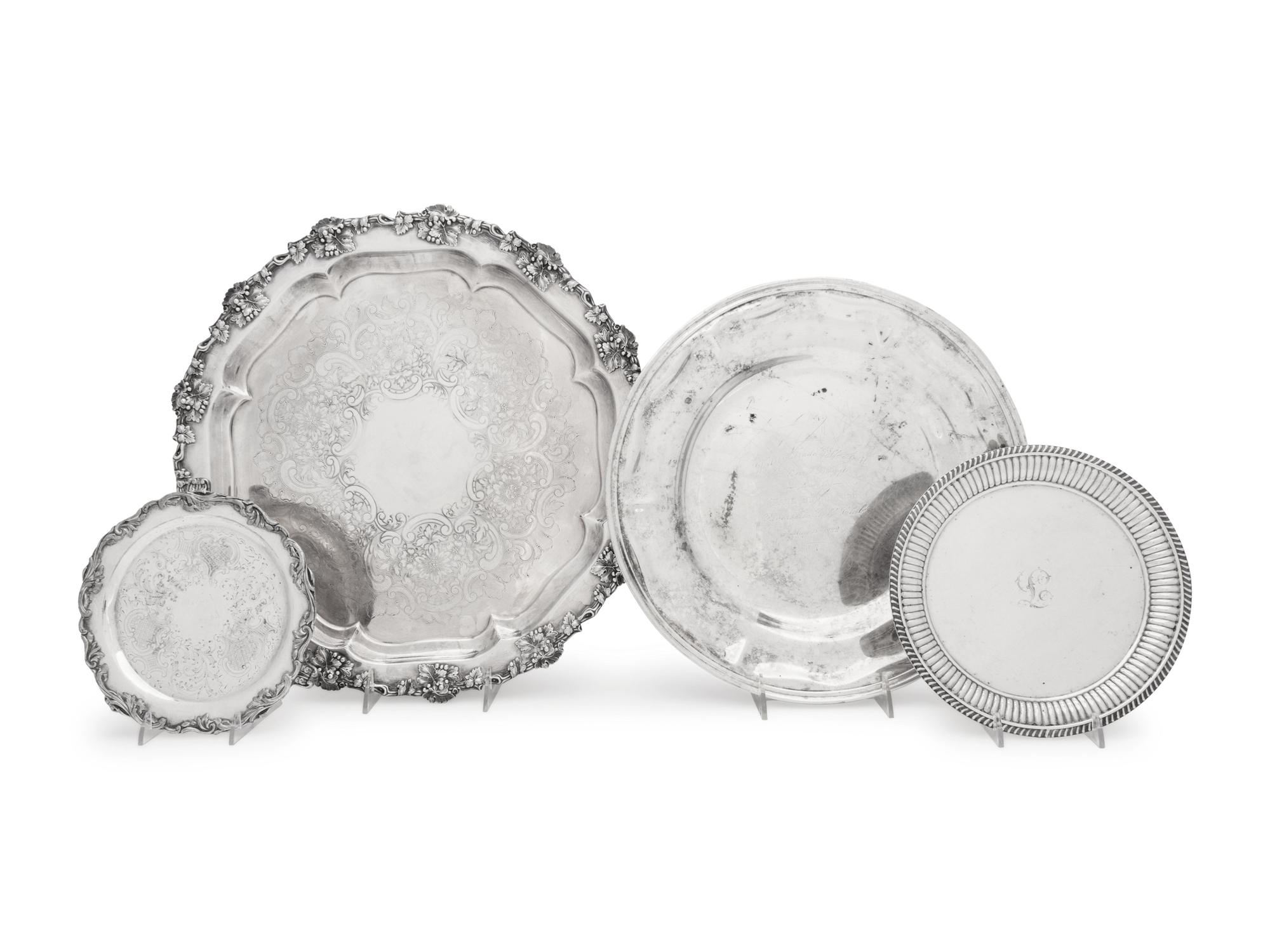 A Group of American Silver and Silver-Plate Holloware Articles