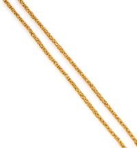 YELLOW GOLD BYZANTINE CHAIN NECKLACE