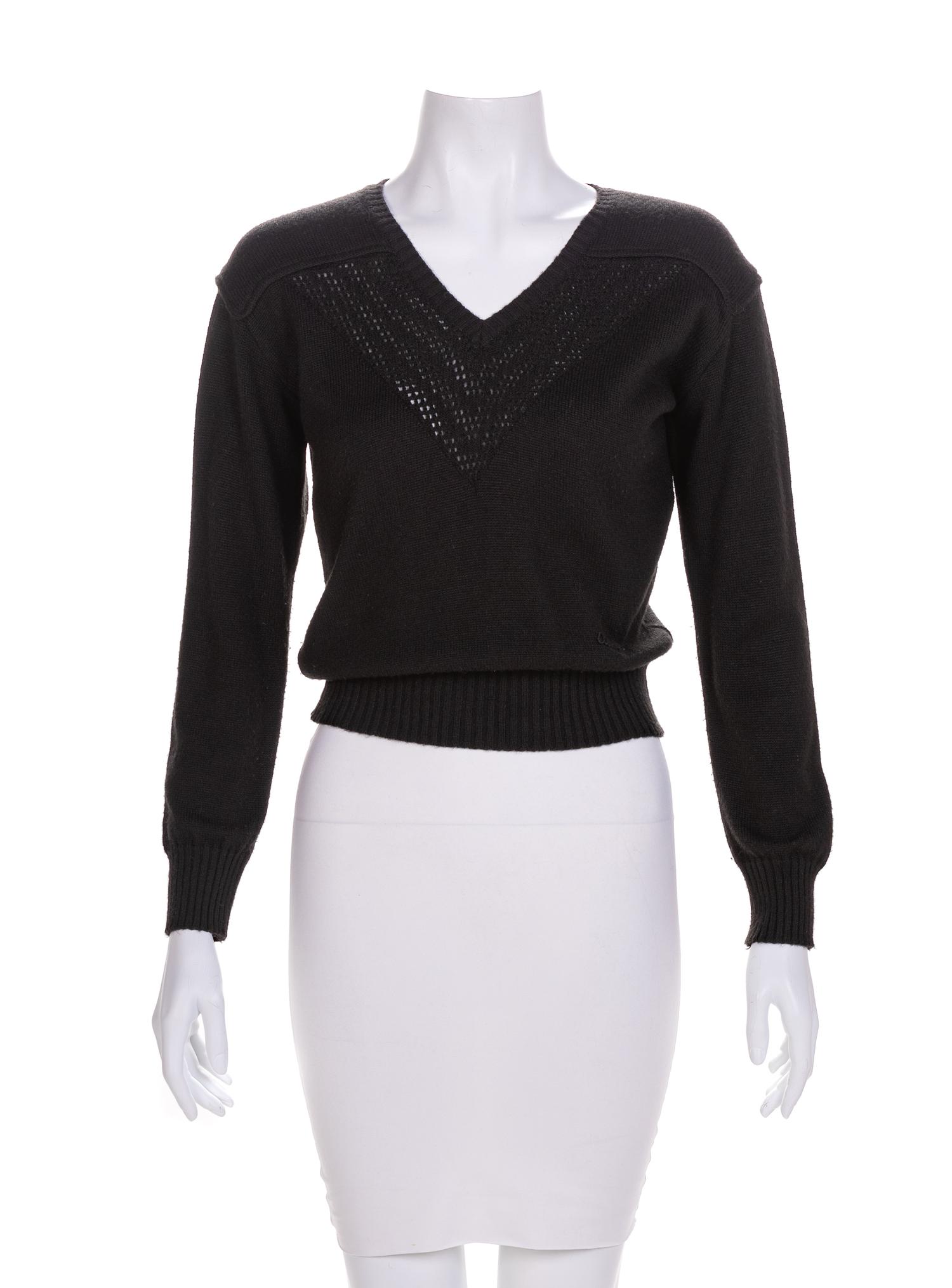 A Courreges Black Sweater, 1970-80s