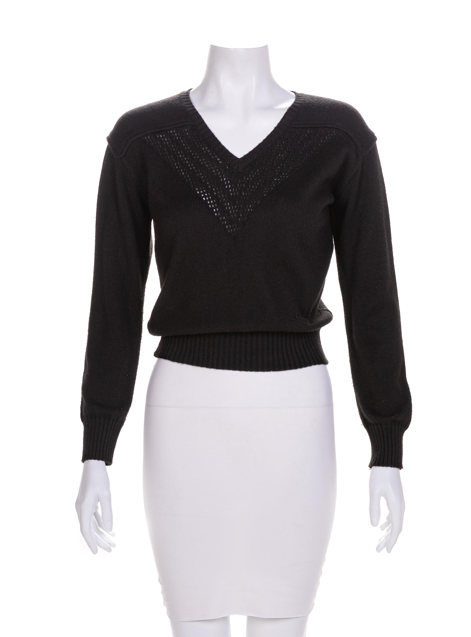 A Courreges Black Sweater, 1970-80s