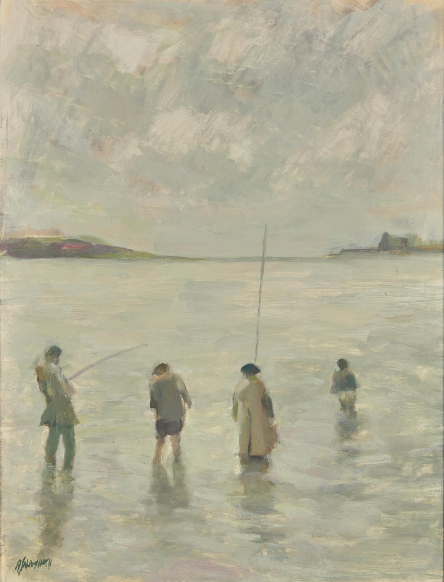 Asparagus Lady , Four Fishermen , and Napoleon on a Horse (a group of three works)