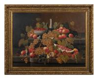 Sumptuous Still-Life with Fruit and Champagne