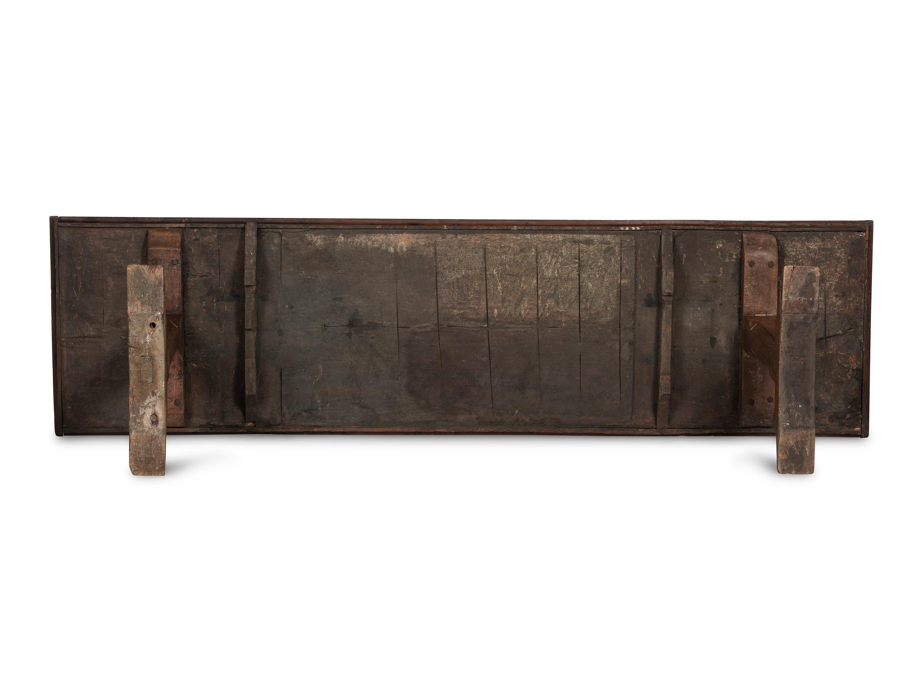 An Italian Carved Walnut Refectory Table