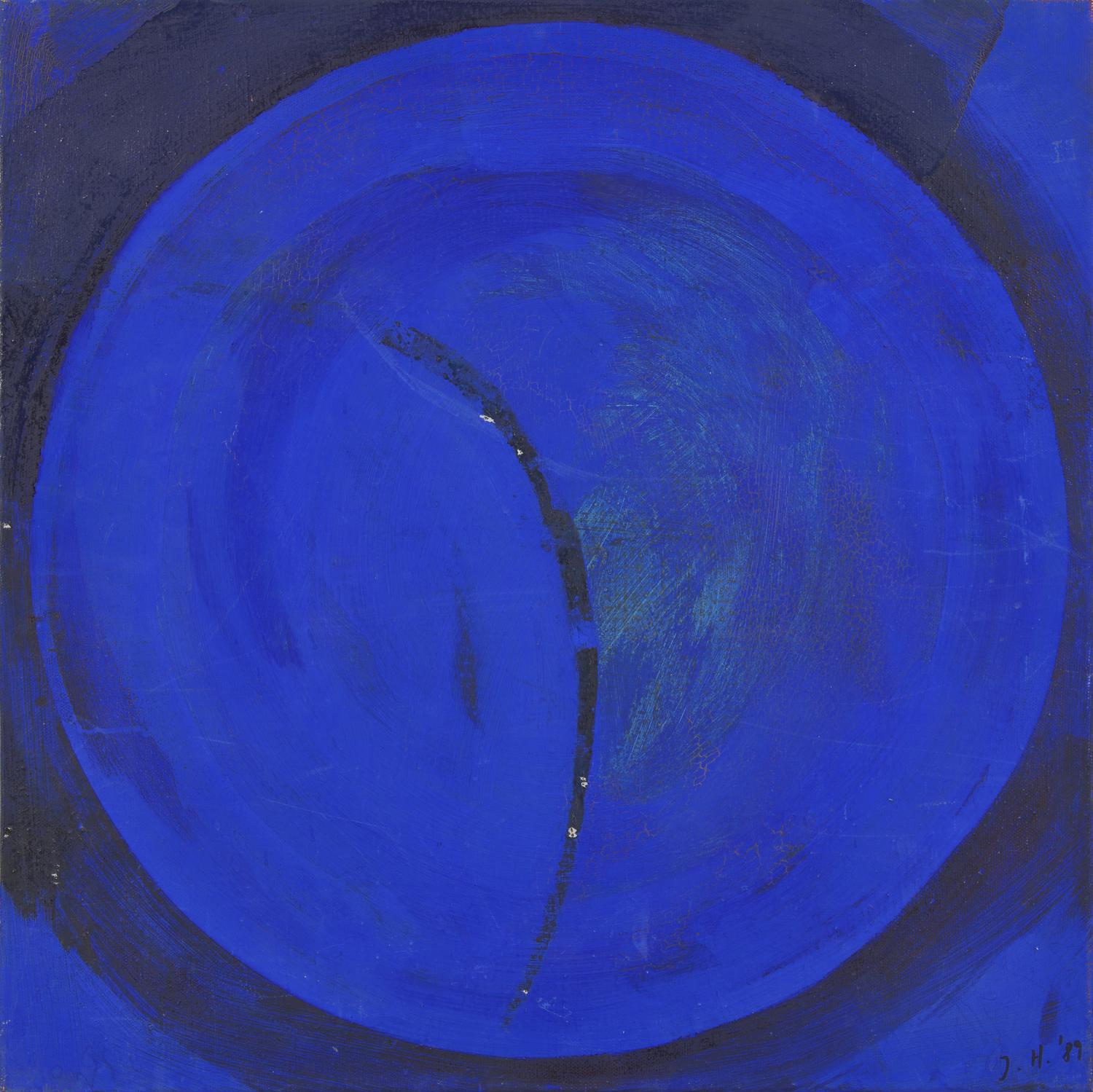 Blaues Dreieck, Blauer Quadrat and Blauer Kreis (three works), 1989