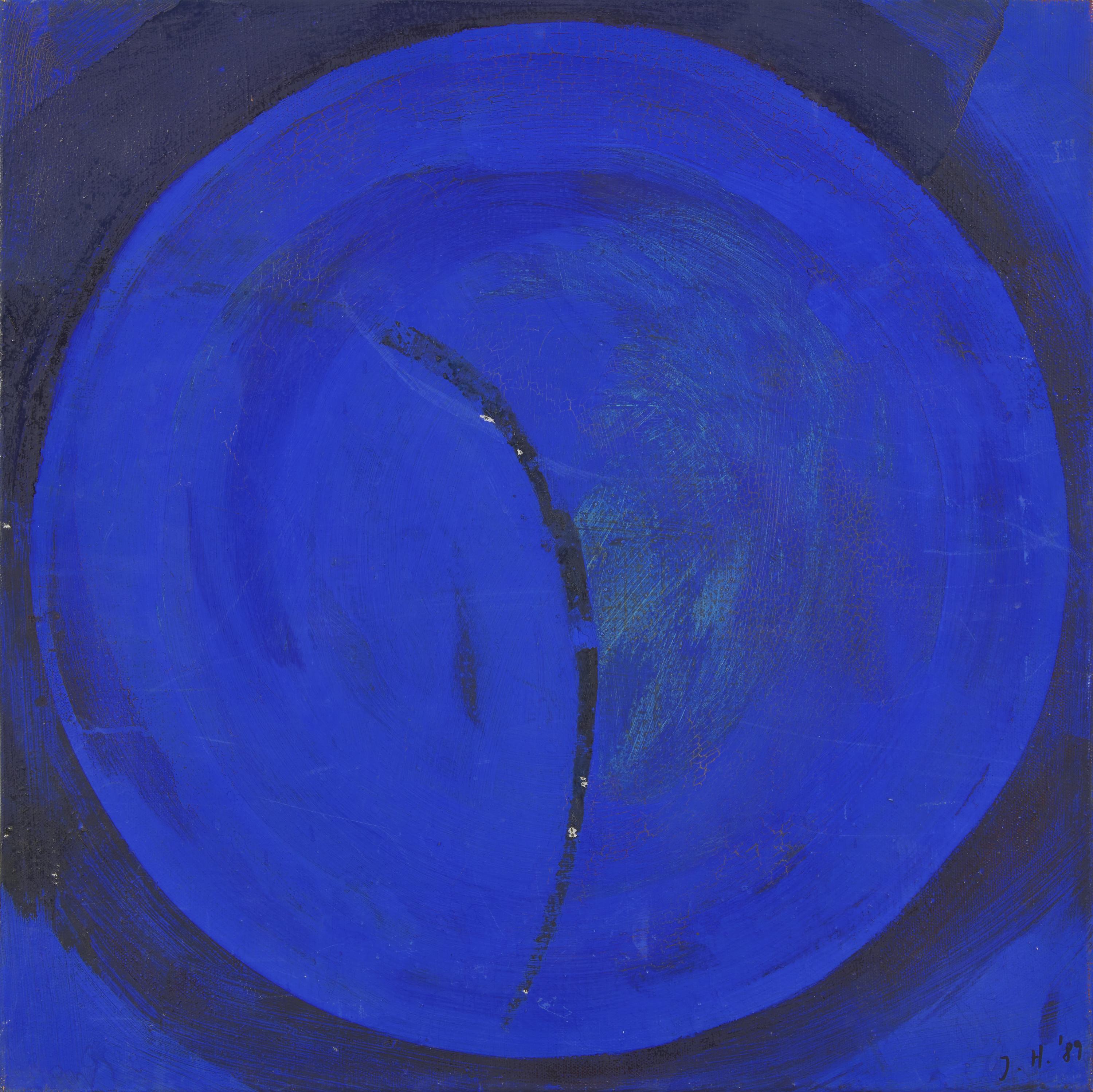 Blaues Dreieck, Blauer Quadrat and Blauer Kreis (three works), 1989