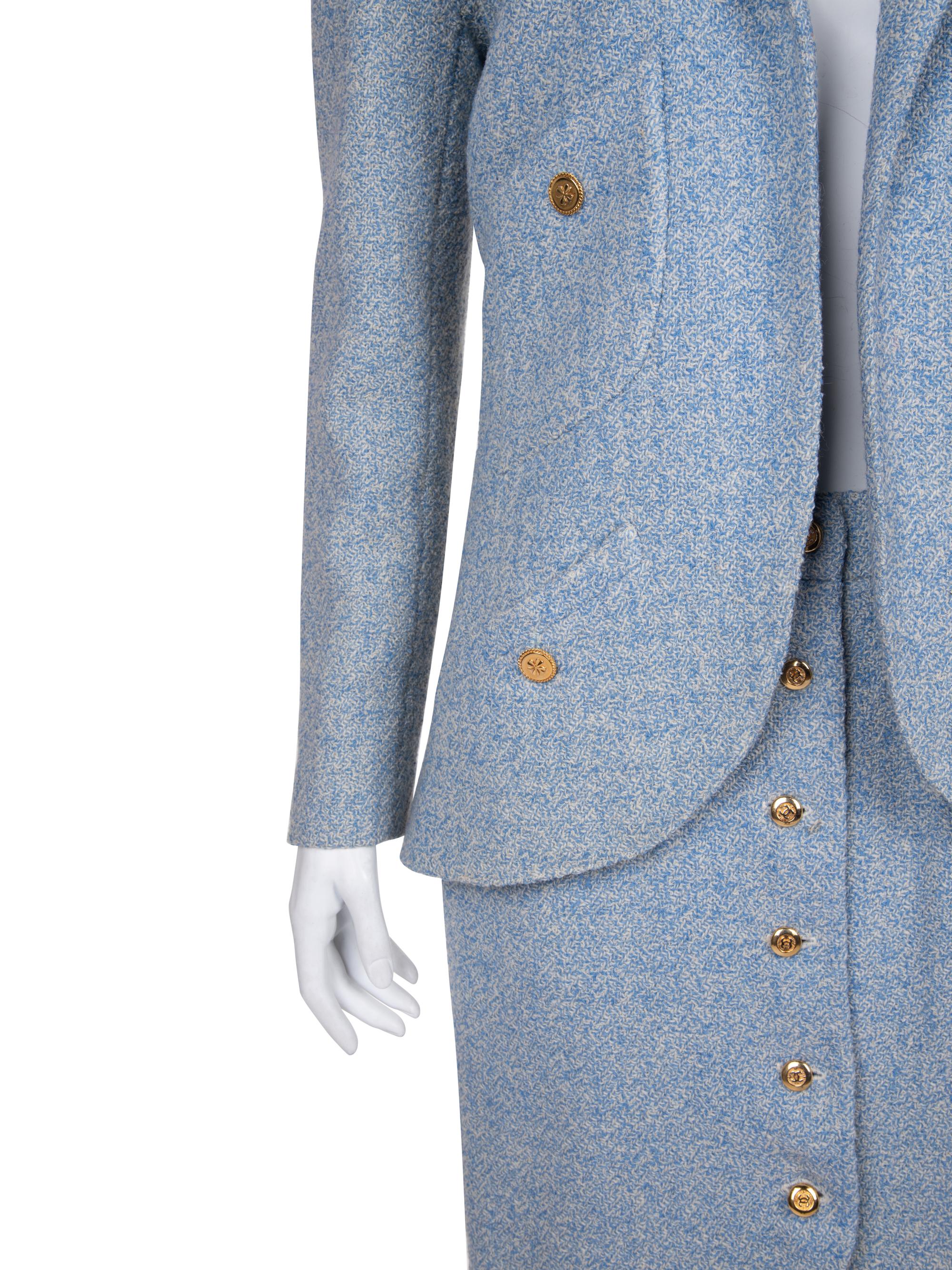 Chanel Tweed Skirt Suit, Cruise 1990