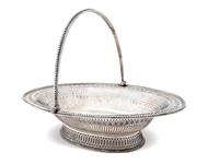 A George III Pierced Silver Cake Basket — London, 1777