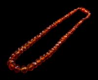 Four Chinese Beaded Amber Jewelry