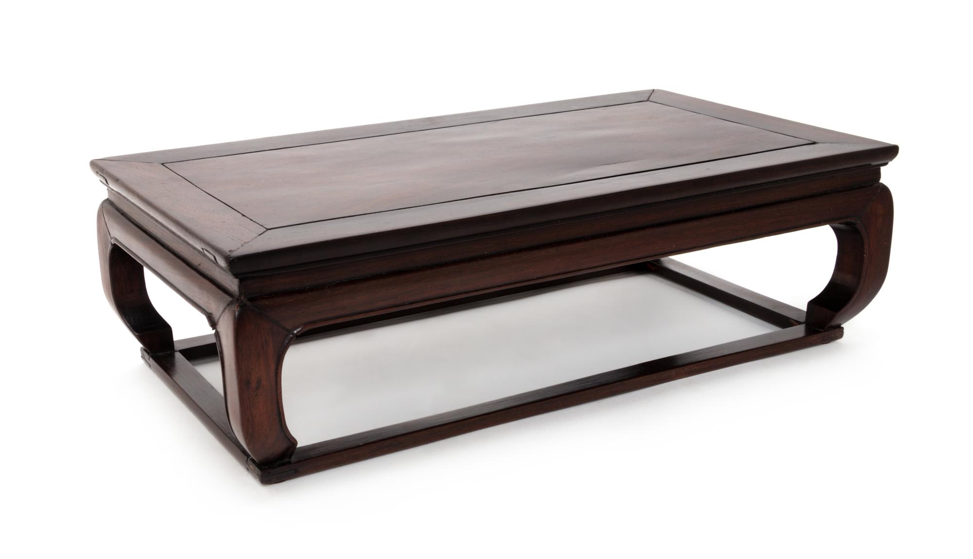 A Hardwood Rectangular Stand Length 15 1/4 inches. — QING DYNASTY (1644-1912)
