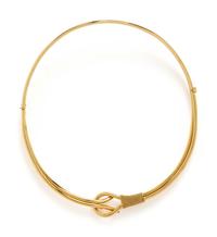 YELLOW GOLD CHOKER NECKLACE