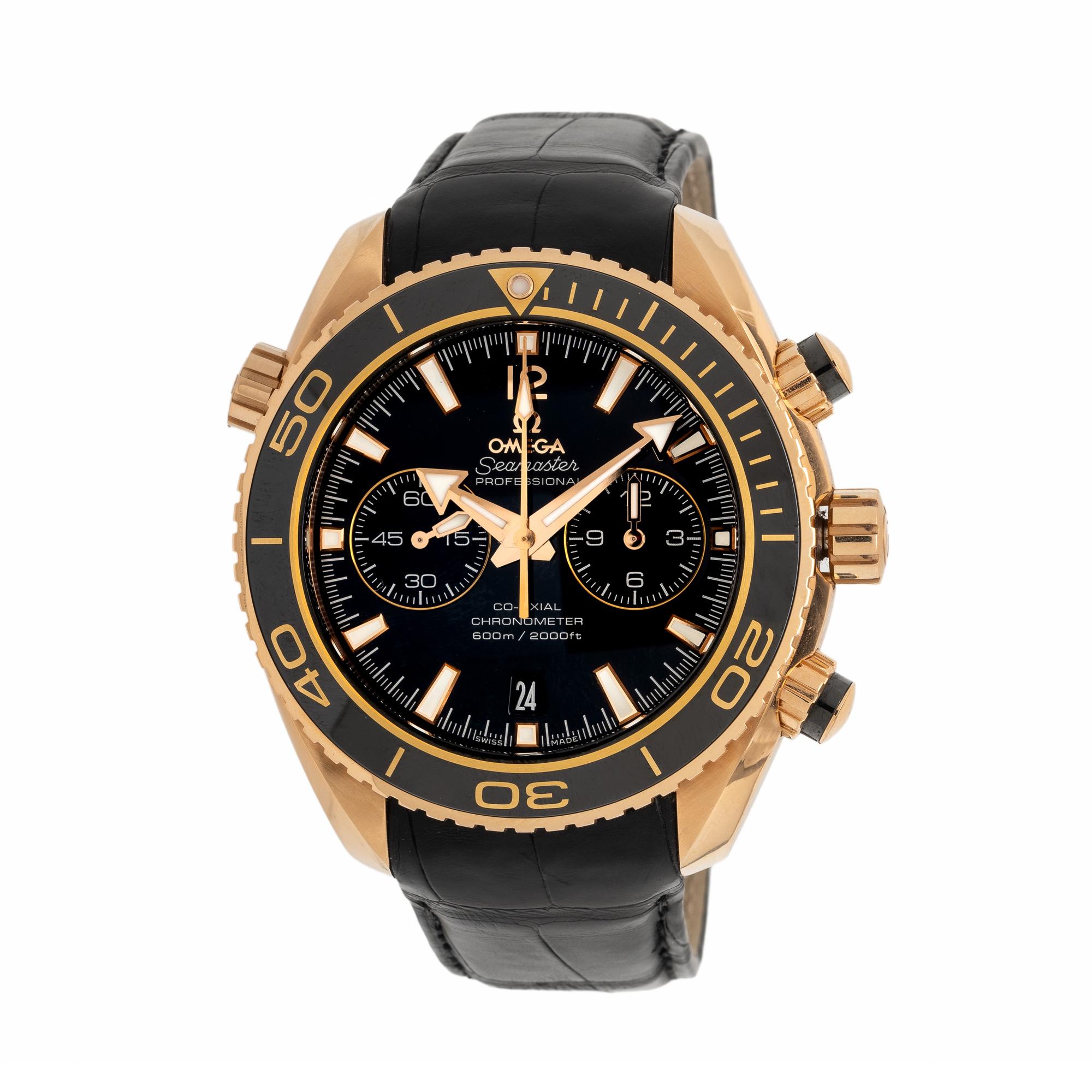 Omega, Ref. 232.63.46.51.01.001, 18K Rose Gold 'Planet Ocean' 'Seamaster' Watch, with Box & Papers