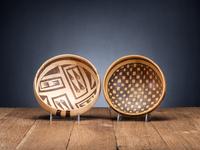 Jeddito Black-on-Yellow Pottery Bowls